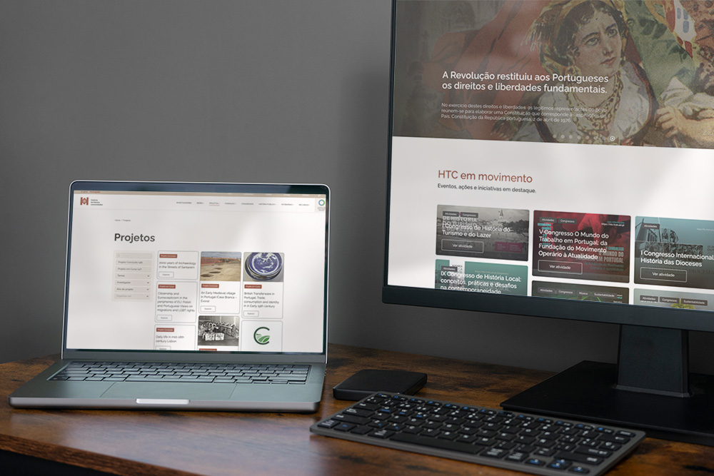 History, Territories, Communities website mockup photo